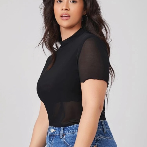 🗣 Plus.. Mesh top w/o bra - Picture 2 of 5